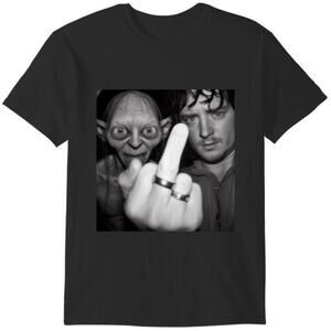 Fun Gollum And Frodo Lord Of The Rings Humorous Movie Fan Graphic T Shirt 81